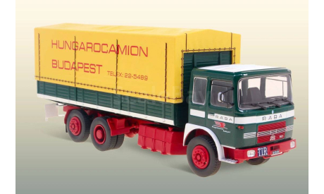 Модель RABA 832.13 бортовой с тентом LEGENDAS TEHERSUTOK A MULTBOL 1/43 DEA, масштабная модель, Volvo, DEAGOSTINI, scale43