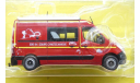 Модель RENAULT MASTER VAN FIRE ENGINE SDIS 64 EQUIPE CYNOTECHNIQUE 2014 1:43 HACHETTE, масштабная модель, scale43