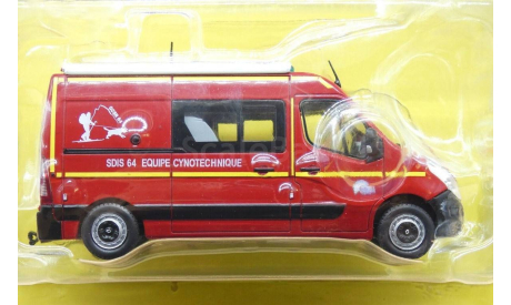 Модель RENAULT MASTER VAN FIRE ENGINE SDIS 64 EQUIPE CYNOTECHNIQUE 2014 1:43 HACHETTE, масштабная модель, scale43