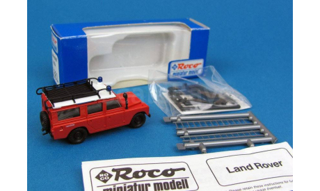 Модель LAND ROVER 109 Rosenbauer Rüstwagen Feuerwehr 1/87 ROCO, масштабная модель, scale87