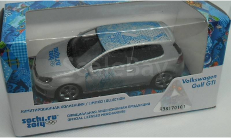 Модель VOLKSWAGEN GOLF GTi SOCHI 2014 1/43-44 UNI-Toys, масштабная модель, scale43