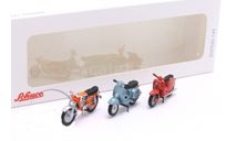 Модели 3 motorcycles Set : Simson Schwalbe, Vespa PX, Zündapp KS 50 WC 1/43 SCHUCO, масштабная модель мотоцикла, scale43