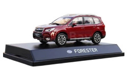 Модель SUBARU FORESTER (2017) AWD red met. 1:43 DEALER BOX