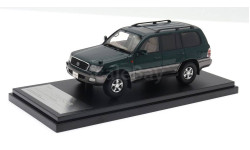 Модель TOYOTA LAND CRUISER 100 VX-LIMITED G-SELECTION (2000) green 1/43 HI-STORY