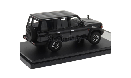 Модель Toyota Land Cruiser 70AX (2023) black 1:43, масштабная модель, HI-STORY, scale43