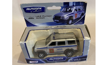 Модель UAZ PATRIOT МВД РОССИИ 1/43 AUTOTIME COLLECTION, масштабная модель, УАЗ, scale43