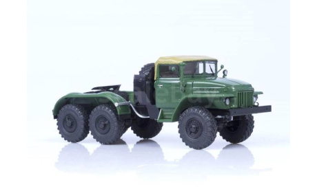 Модель УРАЛ-375С (тентованная кабина) сед. тягач 1:43 АИСТ, масштабная модель, SSM, scale43