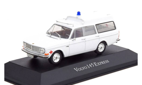 Модель Volvo 145 Express Ambulance медицинская помощь 1971 1:43 ATLAS COLLECTIONS, масштабная модель, IXO, scale43