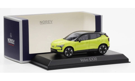 Модель Volvo EX30 eSUV AWD (2024) moss yellow 1:43 Norev, масштабная модель, scale43