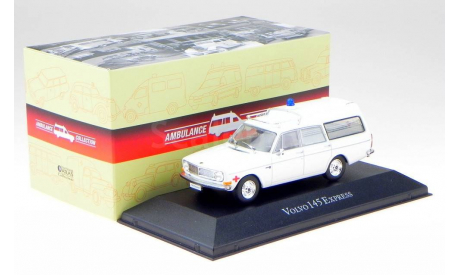 Модель Volvo 145 Express ’Ambulance’ (Скорая медицинская помощь) 1971 1/43  ATLAS, масштабная модель, scale43