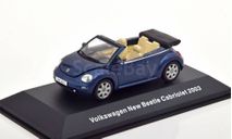 Модель VOLKSWAGEN NEW BEETLE CABRIOLET (2003) 1:43 IXO/Volkswagen hivatalos modellgyűjtemény - DeA, масштабная модель, DeAgostini, scale43