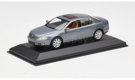 Модель Volkswagen Phaeton 3D Grey 4Motion (2007) 1:43 MINICHAMPS, масштабная модель, scale43