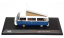 Модель VOLKSWAGEN T2 Westfalia Camper (1978) blue white 1/43 IXO/CLC502NPS.22, масштабная модель, 1:43