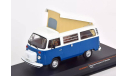 Модель VOLKSWAGEN T2 Westfalia Camper (1978) blue white 1/43 IXO/CLC502NPS.22, масштабная модель, 1:43