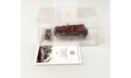 Модель ЗИС-102 кабриолет вишневый (1938 г.) 1/43 DIP Models, масштабная модель, scale43