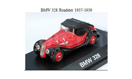 BMW 328 Roadster 1937-1939, масштабная модель, scale43