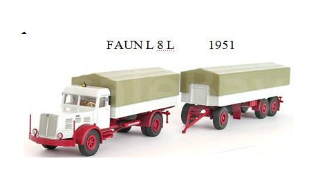 FAUN L 8 L    1951, масштабная модель, scale87
