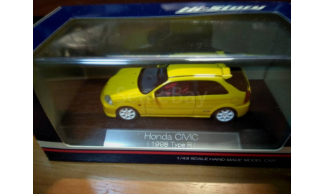 Honda Civic Type-R 1999 EK9, масштабная модель, scale43