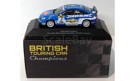 Chevrolet Cruze LT, No.2, RML Silverline Chevrolet, BTCC, J. Plato, 2010, масштабная модель, 1:43, 1/43