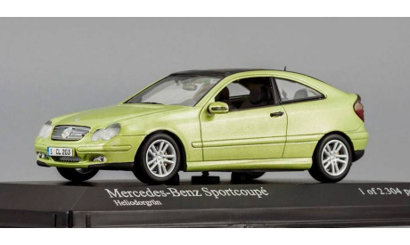 Mercedes C-Klasse Sportcoupe  2001 (C203) 2001-07, масштабная модель, scale43, Mercedes-Benz