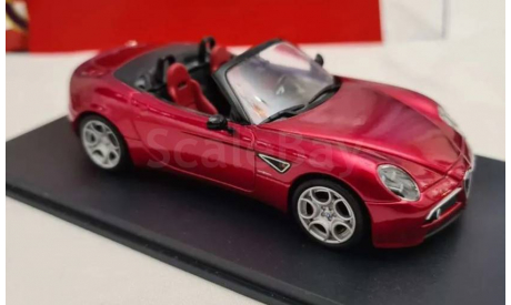 Alfa Romeo 8C Spider, масштабная модель, 1:43, 1/43