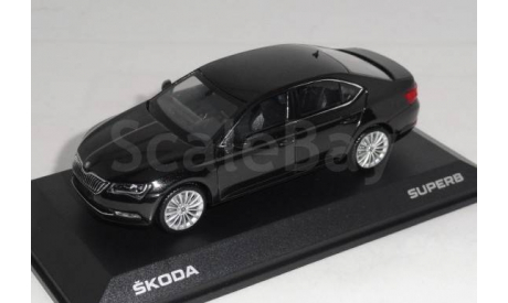 Skoda Superb  III 2015  black, масштабная модель, scale43