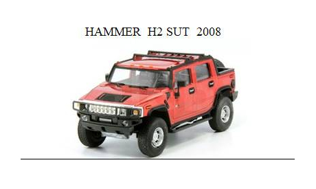 HAMMER H2 2 ШТУКИ, масштабная модель, 1:43, 1/43