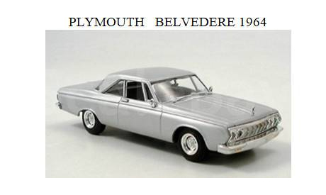 PLYMOUTH BELVEDERE  1964, масштабная модель, scale43