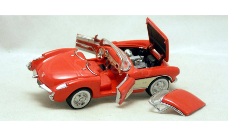 1:43 Chevrolet Corvette 1957 Franklin Mint, масштабная модель, scale43