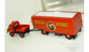 1/87 Mercedes-Benz Unimog 411 Pritsche mit Anhanger ’Circus Krone’ (Brekina), масштабная модель, scale87