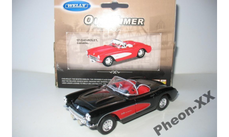 1/38-1/40 Chevrolet Corvette’1957 (Welly), масштабная модель, scale0