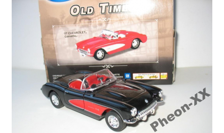 1/38-1/40 Chevrolet Corvette’1957 (Welly), масштабная модель, scale0