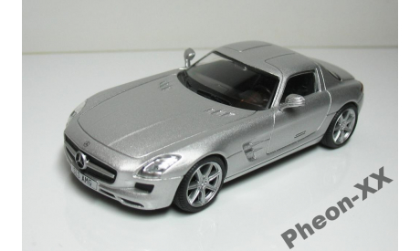 1/43 Mercedes SLS AMG (Суперкары №14), масштабная модель, scale43, Суперкары. Лучшие автомобили мира, журнал от DeAgostini, Mercedes-Benz