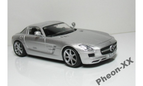 1/43 Mercedes SLS AMG (Суперкары №14), масштабная модель, scale43, Суперкары. Лучшие автомобили мира, журнал от DeAgostini, Mercedes-Benz