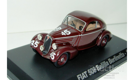 1/43 FIAT 508 CS Balilla Berlinetta №45 1936 (Starline-Hachette), масштабная модель, scale43