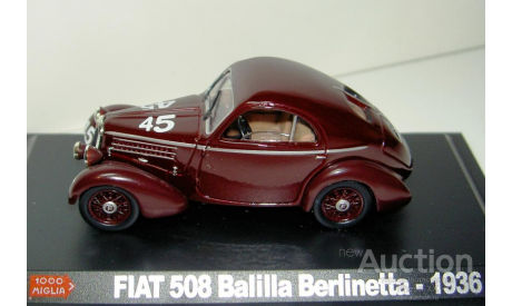 1/43 FIAT 508 CS Balilla Berlinetta №45 1936 (Starline-Hachette), масштабная модель, scale43