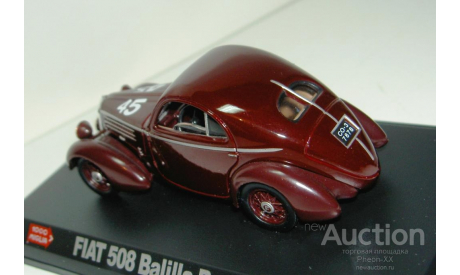 1/43 FIAT 508 CS Balilla Berlinetta №45 1936 (Starline-Hachette), масштабная модель, scale43