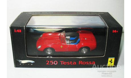 1/43 Ferrari 250 Testa Rossa (Hot Wheels Elite), масштабная модель, scale43