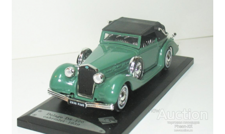 1/43 Delage D8 120 Cabriolet Chapron 1939 (Solido), масштабная модель, 1:43