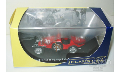 1/43 Bugatti Type 35 Eqipage Italien №20 (Eligor), масштабная модель, 1:43