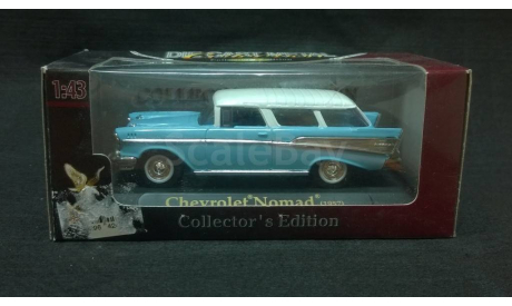 Chevrolet Nomad 1957 г. голубой с белым, масштабная модель, 1:43, 1/43, Yat Ming