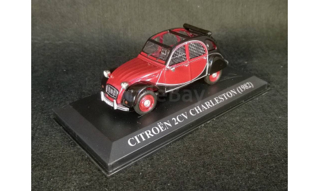 Citroen 2CV Charleston (1982), красный с чёрным, масштабная модель, Citroën, Altaya, 1:43, 1/43