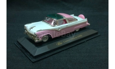 Ford Crown Victoria 1955 г. розовый с белым, масштабная модель, 1:43, 1/43, Yat Ming