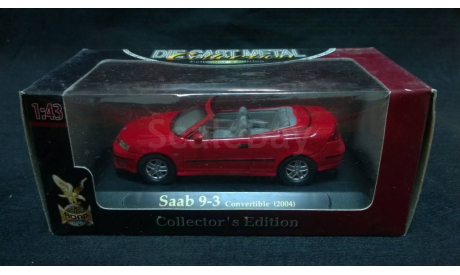 Saab 9-3 Convertible красный, масштабная модель, 1:43, 1/43, Yat Ming