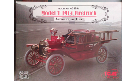Форд Т пожарный, сборная модель автомобиля, ICM, scale24, Ford
