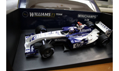 1/18 F1 2004 Williams BMW FW 26 Juan Pablo Montoya, редкая масштабная модель, 1:18, Minichamps