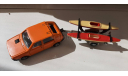 Majorette Fiat Ritmo + трейлер с каноэ 1:53 France, масштабная модель, scale50