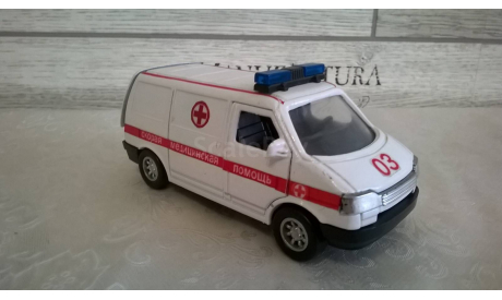 скорая помощь ambulance Volkswagen, масштабная модель, 1:43, 1/43