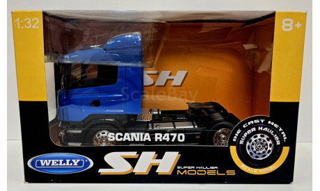 Scania R470 в масштабе 1:32 от производителя welly, масштабная модель, 1/32