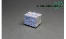 Мешки Кнауф на паллете 1:43, элементы для диорам, GolubModels, 1/43